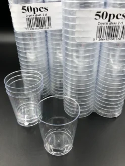 200 Schnapsgläser Schnapsbecher Pinnchen Aus Plastik Einweg 2 Cl Mit Füllstrich