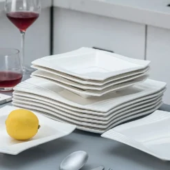 MALACASA, Serie Amparo, Cremeweiß Porzellan Tafelservice 12 Tlg. Set Speiseteller Und Suppenteller Geschirrset Für 6 Personen -kaufland verkäufe 0a806c8cd859bd61fa6ff2b141987c95 1