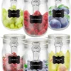 6 X Creative Home Gläser Mit Bügelverschluss | 1 Liter | Einmachgläser Drahtbügel-glas Aufbewahrungsgläser Mit Gummiring Und Deckel | 8 Wiederverwendbare Aufkleber + 1 Anti-Staub-Kreide -kaufland verkäufe 0c2f6b9f939ec975fd8244e21c68c01b
