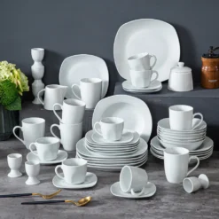 MALACASA, Serie Elisa, 50-teilig Tafelservice Aus Porzellan Für 6 Personen, Kombiservice Frühstückservice Kaffeeservice Mit Eierbecher, Kaffeetassen, Untertassen, Müslischalen, Dessertteller 8 MALACASA, Serie Elisa, 50-teilig Tafelservice Aus Porzellan Für 6 Personen, Kombiservice Frühstückservice Kaffeeservice Mit Eierbecher, Kaffeetassen, Untertassen, Müslischalen, Dessertteller -kaufland verkäufe 0fff2d372201425aa018fdc19d09c4b6