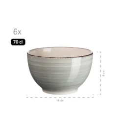 Mäser 931492 Lumaca Frühstück-Service Für 6 Personen Im Vintage Look, Handbemalte Keramik, Steingut, Rauchblau, 18-teilig (1 Set) -kaufland verkäufe 11f873347c47f30d007caf23e521a078