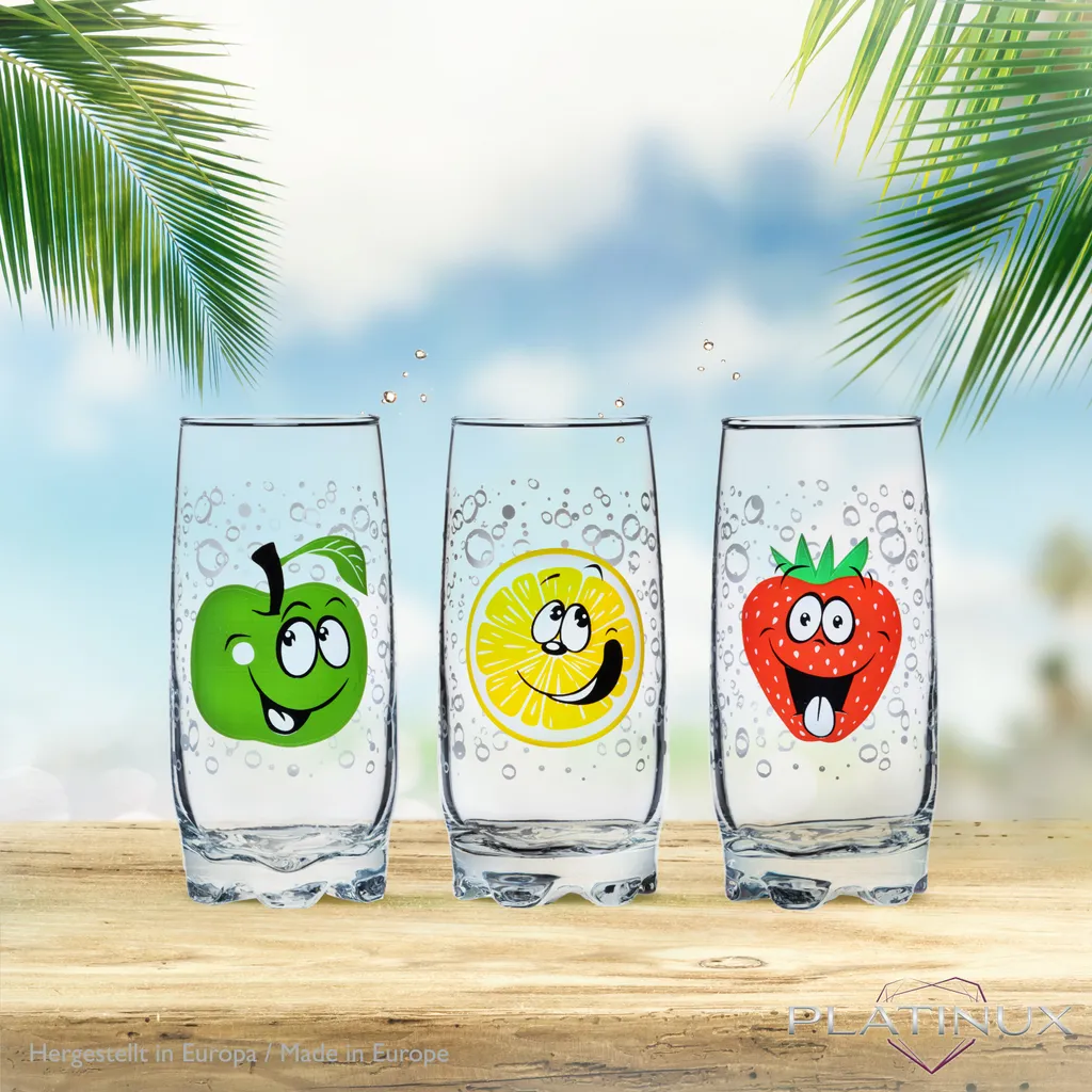 Trinkgläser mit lustigen Fruchtgesichtern 350ml (max. 400ml) Set 6 Teilig aus Glas bunt Trinkgläser Mit Lustigen Fruchtgesichtern 350ml (max. 400ml) Set 6 Teilig Aus Glas Bunt -kaufland verkäufe 1431f80c89704dab528e152155b3ba96