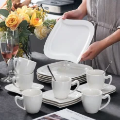 MALACASA, Serie Elvira, 36 Teilig Cremeweiß Porzellan Geschirrset Tafelservice Kaffeeservice Mit Tassen, Untertassen, Dessertteller Für 12 Person 8 MALACASA, Serie Elvira, 36 Teilig Cremeweiß Porzellan Geschirrset Tafelservice Kaffeeservice Mit Tassen, Untertassen, Dessertteller Für 12 Person -kaufland verkäufe 161fd2150daed9339b4e461aba56f55f