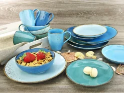 CreaTable 20157 Kombiservice Nature Collection Aqua Für 4 Personen, Steinzeug, Aqua (1 Set, 16-teilig) -kaufland verkäufe 17df9a7b1b72c4536f69770a70736140