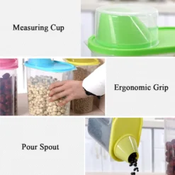 Vorratsdosen Set Mit Deckel, Aufbewahrungsbox Küche, Frischhaltedosen 2.5L & 1.9L BPA-frei Luftdicht Vorratsbehälter Mit Messbecher Kunststoff Schüttdosen Für Mehl Müsli (2 Stück) 5 Vorratsdosen Set Mit Deckel, Aufbewahrungsbox Küche, Frischhaltedosen 2.5L & 1.9L BPA-frei Luftdicht Vorratsbehälter Mit Messbecher Kunststoff Schüttdosen Für Mehl Müsli (2 Stück) -kaufland verkäufe 1af962f340ff2bb6236fec30958f1a28