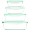 Cuisine Edition Klick-it Glas-Frischhaltedosen Set 8-tlg. Mint, 4 Glasschüsseln Mit Passendem Deckel Mit Mikrowellenventil, Geeignet Für Backofen, Mikrowelle & Gefrierfach, BPA-frei -kaufland verkäufe 217b3a7d470567821f0351524f0af16b