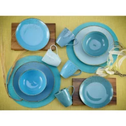 CreaTable 20157 Kombiservice Nature Collection Aqua Für 4 Personen, Steinzeug, Aqua (1 Set, 16-teilig) -kaufland verkäufe 220b8099d0052f088b44589cd92bc320
