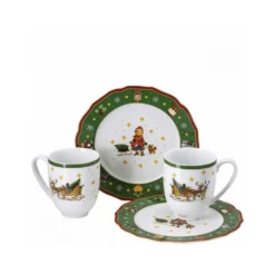 HUTSCHENREUTHER Kaffee-Set 4tlg. Wintertime Grün 1 Stck. 701515 (EKB) 4 HUTSCHENREUTHER Kaffee-Set 4tlg. Wintertime Grün 1 Stck. 701515 (EKB) -kaufland verkäufe 24570cc2069843ec955bb4d511c3a641