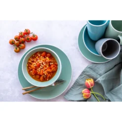 Mäser 931770 Kombiservice Elissa Für 6 Personen, Steinzeug, Türkis (1 Set, 24-teilig) -kaufland verkäufe 2919408ca53f474365bcaca6dfc5d0d5