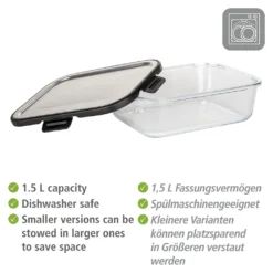 Wenko Glas Frischhaltedose Steel 1,5 L -kaufland verkäufe 2ef6dbcfe9aef2a5cf3d9573beb0b45b