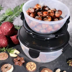 PLENTYFY Vorratsdosen 8 Teilig - Vorratsdosen Set Rund Mit Deckel Vorratsbehälter - Schwarz Luftdicht & Auslaufsicher Vorratsgläser Set Salatschüssel Mit Tragegriff 6 PLENTYFY Vorratsdosen 8 Teilig - Vorratsdosen Set Rund Mit Deckel Vorratsbehälter - Schwarz Luftdicht & Auslaufsicher Vorratsgläser Set Salatschüssel Mit Tragegriff -kaufland verkäufe 306fd0e68b11ef8d03d0b430394155b2