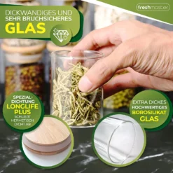 Freshmaster Gewürzgläser Set Aufbewahrung Gewürze I 12x 100ml Vorratsdosen Glas Mit LongLife+ Dichtung Und Bruchsicherem Borosilikat Glas I Glasbehälter Mit Deckel Gläser Gewürze Set Spice Jars 4 Freshmaster Gewürzgläser Set Aufbewahrung Gewürze I 12x 100ml Vorratsdosen Glas Mit LongLife+ Dichtung Und Bruchsicherem Borosilikat Glas I Glasbehälter Mit Deckel Gläser Gewürze Set Spice Jars -kaufland verkäufe 3167e15653aaf9f67ff39ef320ed1bd2