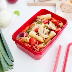 Emsa Mikrowellendose CLIP & MICRO 1,2 Liter Mit Einsätzen Transparent / Rot -kaufland verkäufe 318dadf54617744d2d22a9a1999b0bfb