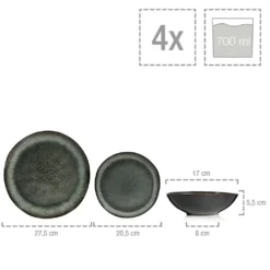 Sänger SÄNGER Steingut Geschirrset Kopenhagen, Tafelservice 12 Teilig Für 4 Personen -kaufland verkäufe 330d8b01bd554bbaa5bf97f67686e2c1