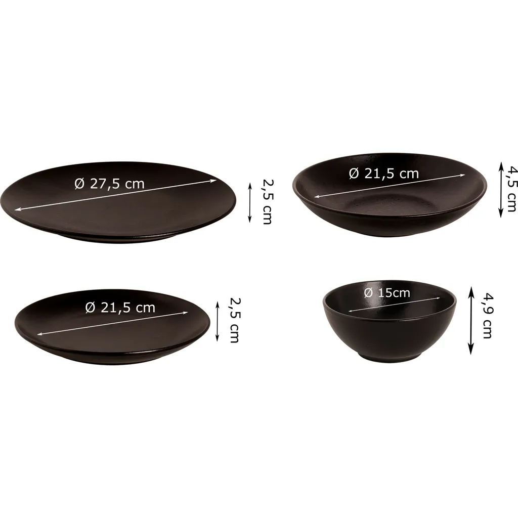 Mammoet Moon Geschirrset 6 Personen, Steingut, bestehend aus tiefen und flachen Tellern sowie Schalen – je 6 Stück, matt schwarz, moderne Form, spülmaschinenfest Mammoet Moon Geschirrset 6 Personen, Steingut, Bestehend Aus Tiefen Und Flachen Tellern Sowie Schalen – Je 6 Stück, Matt Schwarz, Moderne Form, Spülmaschinenfest -kaufland verkäufe 33387f370e1c16d75919f68fc4afada5