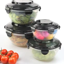 PLENTYFY Vorratsdosen 8 Teilig - Vorratsdosen Set Rund Mit Deckel Vorratsbehälter - Schwarz Luftdicht & Auslaufsicher Vorratsgläser Set Salatschüssel Mit Tragegriff 9 PLENTYFY Vorratsdosen 8 Teilig - Vorratsdosen Set Rund Mit Deckel Vorratsbehälter - Schwarz Luftdicht & Auslaufsicher Vorratsgläser Set Salatschüssel Mit Tragegriff -kaufland verkäufe 3b1c91a57f3d6ad78013b804df7ac4df