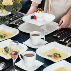 MALACASA, Serie Elvira, 60 Tlg. Cremeweiß Porzellan Geschirrset Kombiservice Tafelservice Mit Tassen, Untertassen, Dessertteller, Suppenteller Und Flachteller Für 12 Person -kaufland verkäufe 41dcf19a5690ed9119e37dfa66c58493