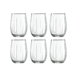 Pasabahce Linka 420405 6-Teilig Trinkglas Su Bardagi Gläser Wassergläser Becher Cocktail Saftgläser