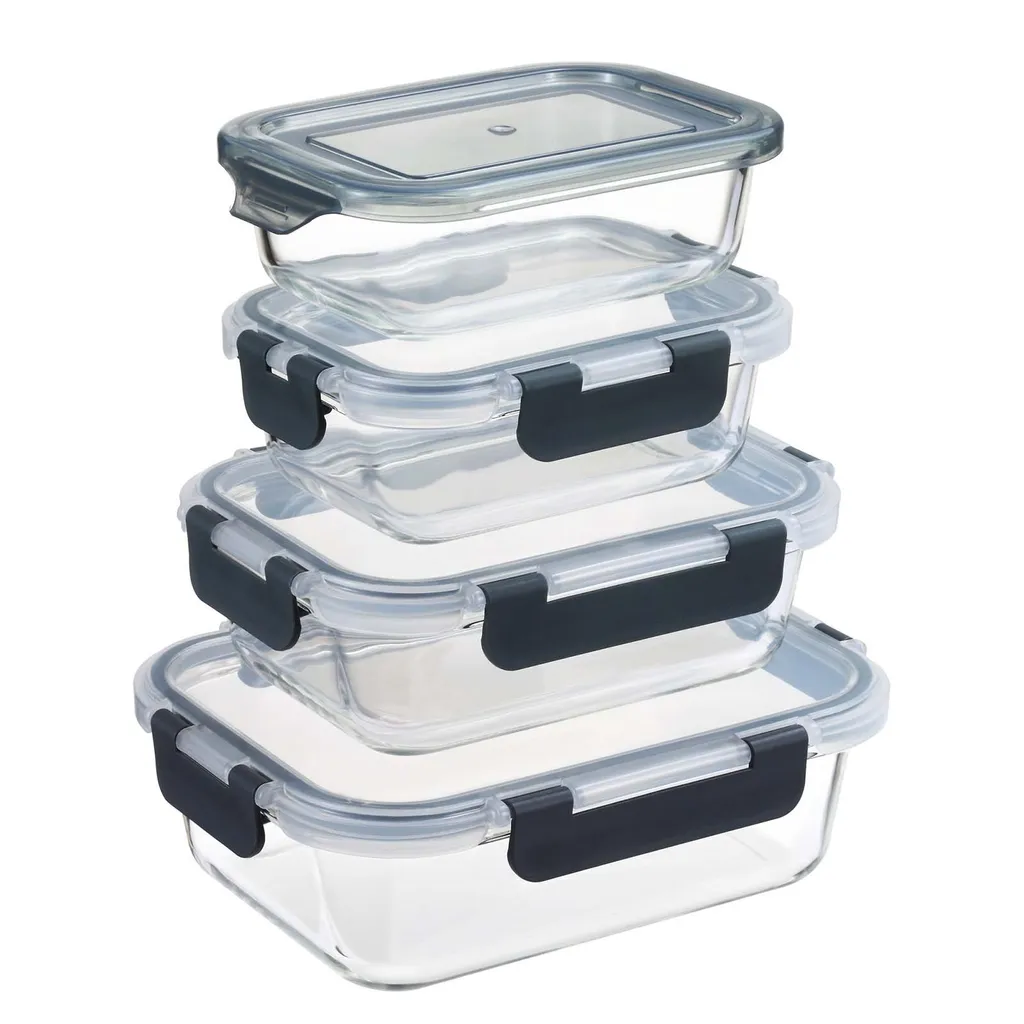 PIE LOCK Frischhaltedosen Set 24 teilig - Frischhalte Dosen Glasdose eckig Vorratsdosen - in Transparent mit Grau Mikrowellengeeignete Frischhaltedose Essensbox für Lebensmittel BPA-Frei PIE LOCK Frischhaltedosen Set 24 Teilig - Frischhalte Dosen Glasdose Eckig Vorratsdosen - In Transparent Mit Grau Mikrowellengeeignete Frischhaltedose Essensbox Für Lebensmittel BPA-Frei -kaufland verkäufe 44c3249fd2e300f51305bf63f99bb4b2