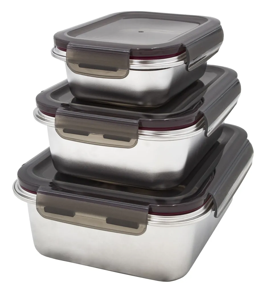 Steuber Edelstahl Frischhaltedose 3er Set, luftdichter Klickdeckel, backofengeeignet Steuber Edelstahl Frischhaltedose 3er Set, Luftdichter Klickdeckel, Backofengeeignet -kaufland verkäufe 4e443d3e522f684a4573956849d5ce7f