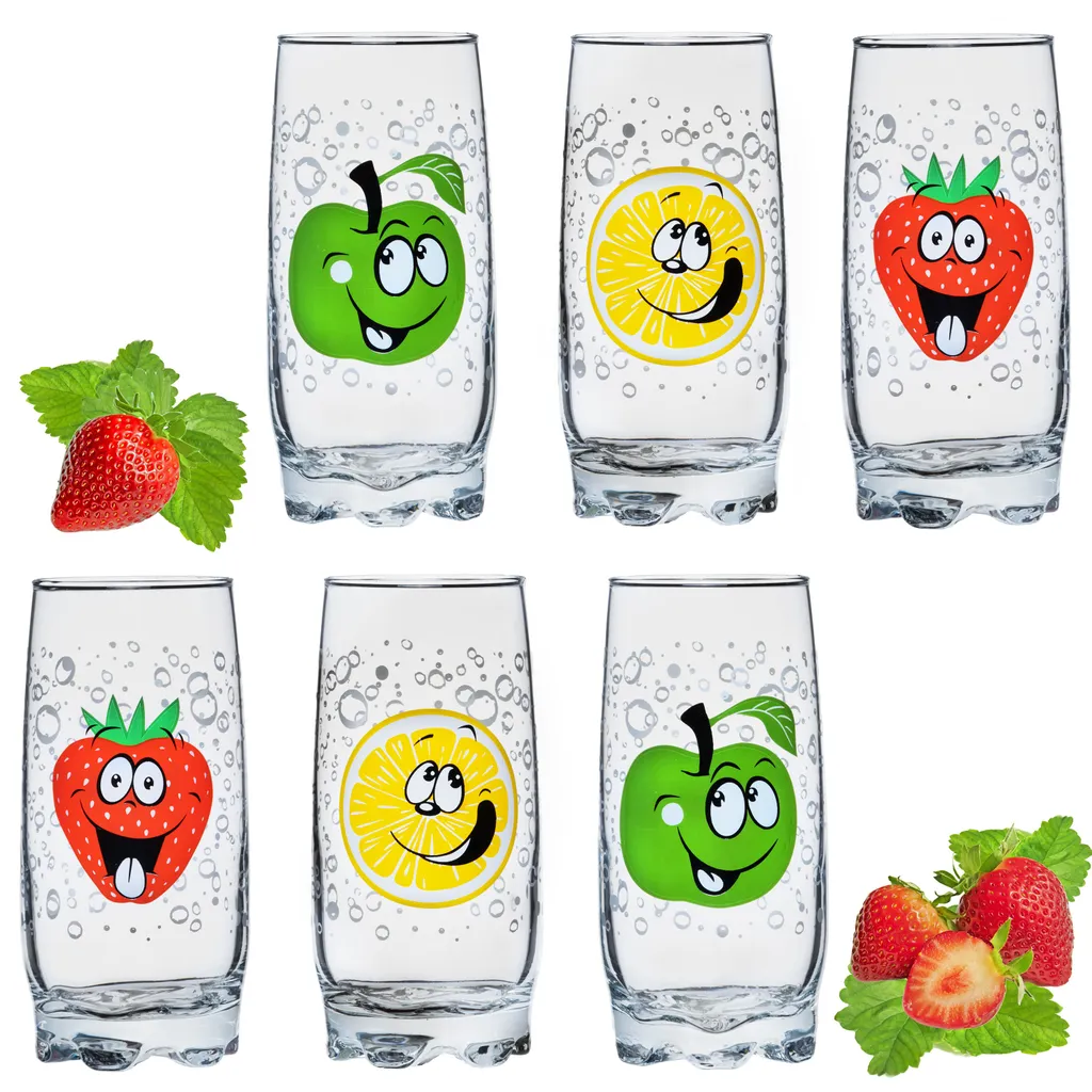 Trinkgläser mit lustigen Fruchtgesichtern 350ml (max. 400ml) Set 6 Teilig aus Glas bunt Trinkgläser Mit Lustigen Fruchtgesichtern 350ml (max. 400ml) Set 6 Teilig Aus Glas Bunt -kaufland verkäufe 4f70a4b2e2c1d9c54ba900742fe10428