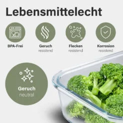 Classbach® Glas-Frischhaltedosen Mit Deckel, 9er-Vorratsdosen-Set/Vorratsgläser, Geeignet Für Mikrowelle, Spülmaschine Und Gefrierfach, Meal Prep Boxen Aus Glas, Perfekte Aufbewahrungsbox Küche -kaufland verkäufe 52c1c25b6c9d2301fdc16d9ef1b53361