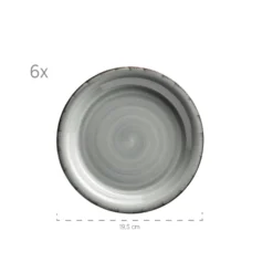 Mäser 931492 Lumaca Frühstück-Service Für 6 Personen Im Vintage Look, Handbemalte Keramik, Steingut, Rauchblau, 18-teilig (1 Set) -kaufland verkäufe 55ff192f8045a253e65e7215357c9cc7