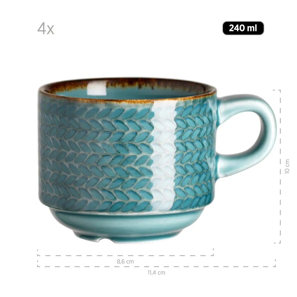 Mäser 931942 Kaffeeservice Prospero für 6 Personen, Porzellan, blau (1 Set, 12-teilig) Mäser 931942 Kaffeeservice Prospero Für 6 Personen, Porzellan, Blau (1 Set, 12-teilig) -kaufland verkäufe 56d892da97d21762a6d76605a354783a