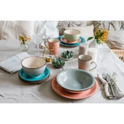 Mäser 931876 Tafelservice Lumaca Für 6 Personen, Steinzeug, Olivegrün (1 Set, 18-teilig) -kaufland verkäufe 57a7fd3a039e81ce2c901c5403373e5a