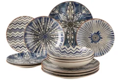 Tafelservice, Steinzeug Tafelservice, Steinzeug Iberico Blue Mäser