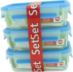 Emsa Clip & Close Frischhaltedosen 3er-Set á 0,55 L, Blau -kaufland verkäufe 5d2140b4612508ae90a0fc7b24b8dde1
