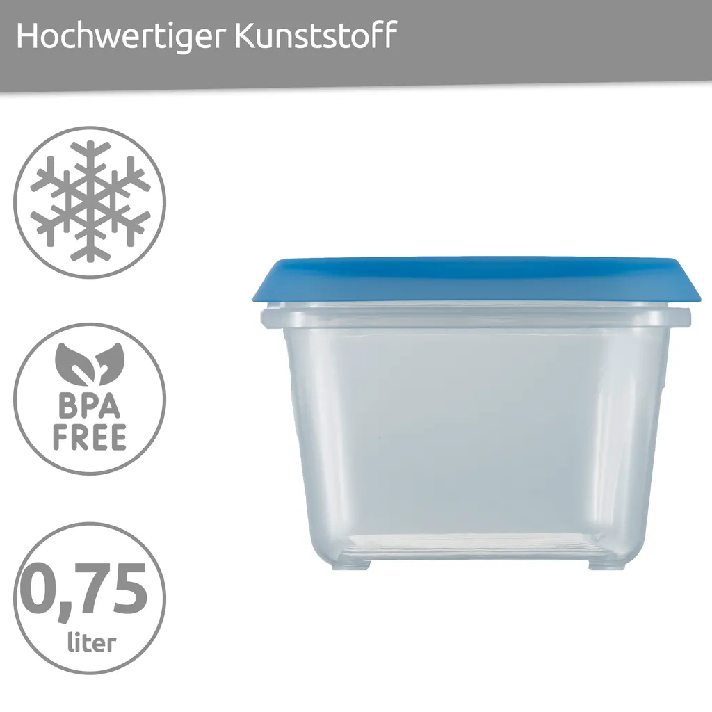 Wüllner & Kaiser Gefrierdosen 4er Set 750 ml, Frischhaltedosen mit Deckel, ideal zum Einfrieren, vielfältig verwendbar Wüllner & Kaiser Gefrierdosen 4er Set 750 Ml, Frischhaltedosen Mit Deckel, Ideal Zum Einfrieren, Vielfältig Verwendbar -kaufland verkäufe 5df79142e845f393002777fbea588894