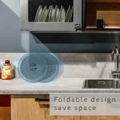 Faltbare Mikrowellen-Abdeckplatte Für Lebensmittel, Belüftet, Faltbar, Spritzwassergeschützt, Mikrowellen-Spritzschutz, BPA-freies Silikon & Kunststoff Und Spülmaschinenfest ,Ink-blue Colour -kaufland verkäufe 5ffd6ed852ac4970f63211c999febe6d