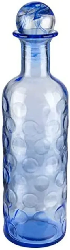APS Glaskaraffe -ICEBLUE- /// Ø 8 Cm, H: 30 Cm, 0,8 Liter /// Glas, Blau, Silikon /// 10723 -kaufland verkäufe 6125fff44aef475a693660b307aee0b8