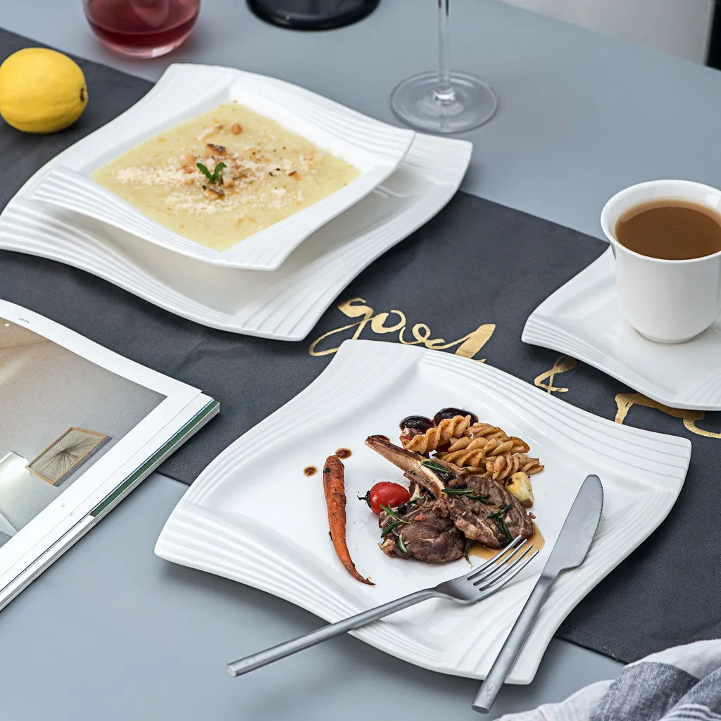 MALACASA, Serie Amparo, Porzellan Tafelservice 24 tlg. Kombiservice 12 Speiseteller und 12 Suppenteller für 12 Personen MALACASA, Serie Amparo, Porzellan Tafelservice 24 Tlg. Kombiservice 12 Speiseteller Und 12 Suppenteller Für 12 Personen -kaufland verkäufe 637584938fbf7fa968d205072c53eb55