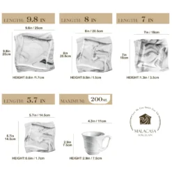 MALACASA, AMPARO 30 Tlg. Marmor Porzellan Geschirrset Kombiservice Tafelservice Mit Kaffeetassen, Unterteller, Dessertteller, Suppenteller, Speiseteller Für 6 Personen -kaufland verkäufe 639c26b0fc066072ba08573cfd3ff4e7