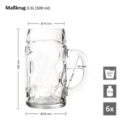 6er Set Maßkrug 0,5L Geeicht Halber Liter Bierkrug Bierglas Perfekt Geeignet Für Gastronomie 8 6er Set Maßkrug 0,5L Geeicht Halber Liter Bierkrug Bierglas Perfekt Geeignet Für Gastronomie -kaufland verkäufe 656b9e62ac970aed2bf133a36f917104