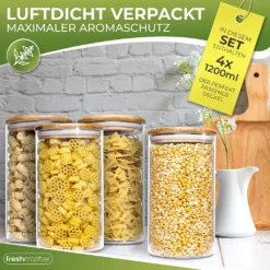 Fresh Master Premium Vorratsdosen Vorratsgläser Für Luftdichte Aufbewahrung I Vorteils Gläser Set (8 Teilig) -kaufland verkäufe 66ffb7aa140cb0de51d34c1dfcbc1e65