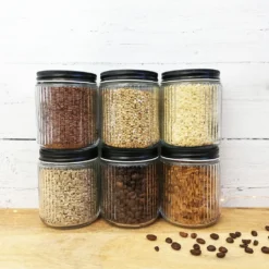 6er Set Vorratsgläser 0,5 L Mit Schraubdeckel Ø9x11 Cm - Schwarz -kaufland verkäufe 6802ab305c2c9cbd17299c696a952ab9