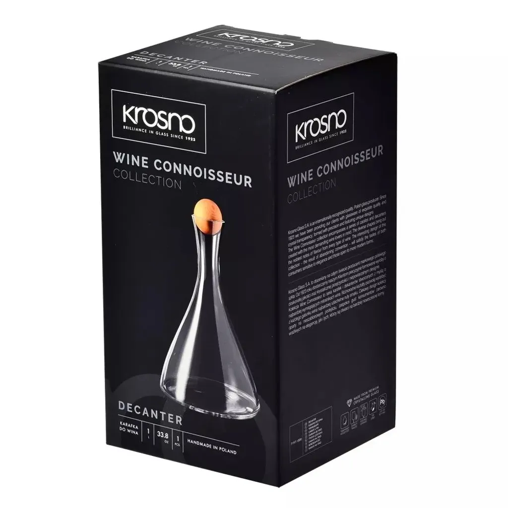KROSNO Wine Connoisseur Wein Karaffe Rotwein Dekanter, 1000 ml, Handgemacht KROSNO Wine Connoisseur Wein Karaffe Rotwein Dekanter, 1000 Ml, Handgemacht -kaufland verkäufe 6c47fc32514dfb597e0858d29631f0ff