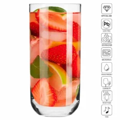 KROSNO Longdrinkgläser Wassergläser Trinkgläser | Set Von 6 | 360 ML | Glamour Kollektion | Perfekt Für Zuhause, Restaurants Und Partys | Spülmaschinenfest -kaufland verkäufe 6ce55bf05caa98ddb0b4ef8d27c2f631