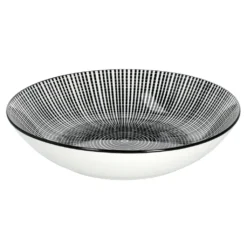 Mambocat Taipei 18-tlg. Teller Set I 6 Personen I Schwarz & Weiß Linien-Muster -kaufland verkäufe 71420557dcbf408d37ba3fc797521b7b