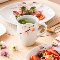 VEWEET Porzellan Kombiservice 'Annie', 40 Teilig Geschirrservice Für 8 Personen, Frühstückservice Mit Je 8 Eierbecher, Kaffeebecher 350 Ml, Müslischalen, Dessertteller Und Flachteller -kaufland verkäufe 714ea6cfaae6930039e09354e5fe4fde