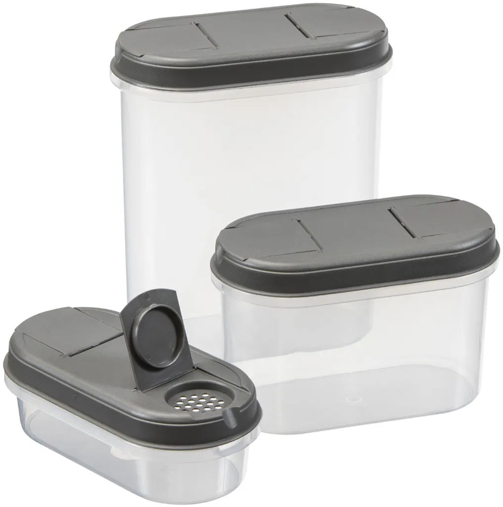 plast team Trockenvorratsdosen-Set Margerit 3er Set grau Plast Team Trockenvorratsdosen-Set Margerit 3er Set Grau -kaufland verkäufe 7305c72936a90d8407a6cb7927ae5f81