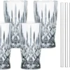 Nachtmann Latte Macchiato Set/4 + 4 Glastrinkhalme 7604/8tlg. Noblesse 104671 -kaufland verkäufe 7e166f4e1117913e41da4522d464fdf4