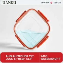 Uandu Lock & Fresh 5er Vorratsdosen Set, Frischhaltedosen Mit Deckel Für Lebensmittel, Mikrowellen-, Und Gefriergeeignet, Vorratsdosen Mit Deckel, Meal Prep Boxen, Aufbewahrungsbox Küche - Rot 7 Uandu Lock & Fresh 5er Vorratsdosen Set, Frischhaltedosen Mit Deckel Für Lebensmittel, Mikrowellen-, Und Gefriergeeignet, Vorratsdosen Mit Deckel, Meal Prep Boxen, Aufbewahrungsbox Küche - Rot -kaufland verkäufe 82dd61074c5130708273d15188e56323