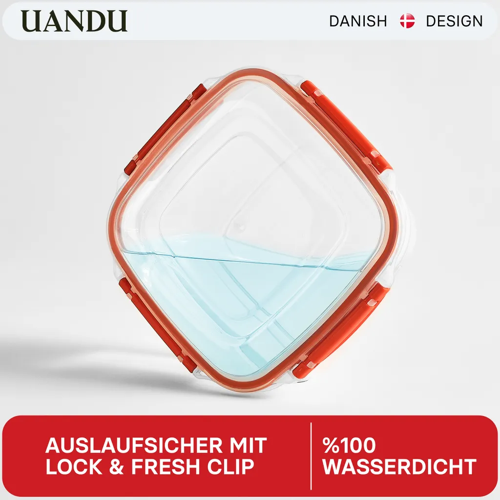 Uandu Lock & Fresh 5er Vorratsdosen set, frischhaltedosen mit deckel für lebensmittel, Mikrowellen-, und Gefriergeeignet, vorratsdosen mit deckel, meal prep boxen, aufbewahrungsbox küche - Rot Uandu Lock & Fresh 5er Vorratsdosen Set, Frischhaltedosen Mit Deckel Für Lebensmittel, Mikrowellen-, Und Gefriergeeignet, Vorratsdosen Mit Deckel, Meal Prep Boxen, Aufbewahrungsbox Küche - Rot -kaufland verkäufe 82dd61074c5130708273d15188e56323
