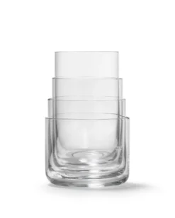 AARKE Gläser 4er Set Nesting Glasses 4x 290ml Kristallglas Stapelbar Trinkgläser