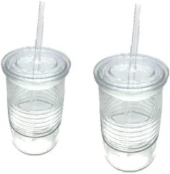 Glasbecher Mit Deckel & Glashalm, 4er Set 440 Ml, Spülmaschinenfest, Trinkglas, Transparent -kaufland verkäufe 846e692ee9323019d8f2026826acf6aa
