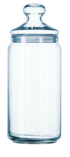 Luminarc ARC 12252 Pot Club Dose Mit Deckel, Vorratsglas, Bonbondose, 1.5 Liter, Glas, Transparent, 1 Stück
